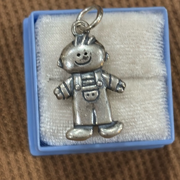 LUCY ANN 925 large boy charm - Picture 1 of 3